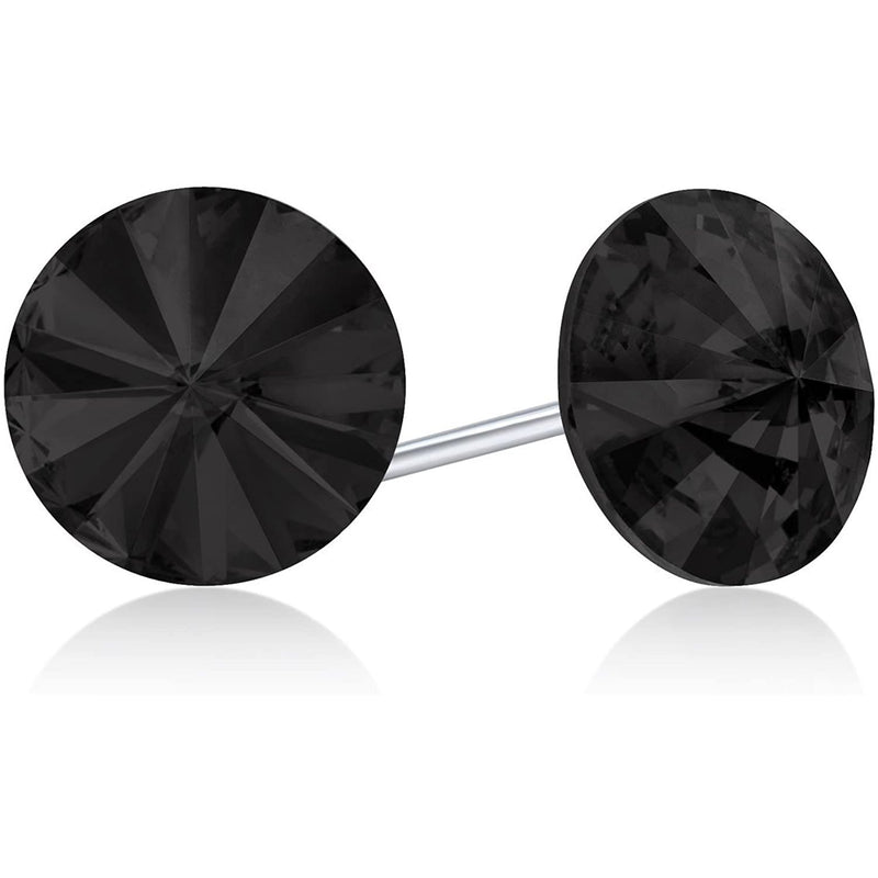 Fashion Earring ME-39S Made with Swarovski Elements Earrings Black - DailySale