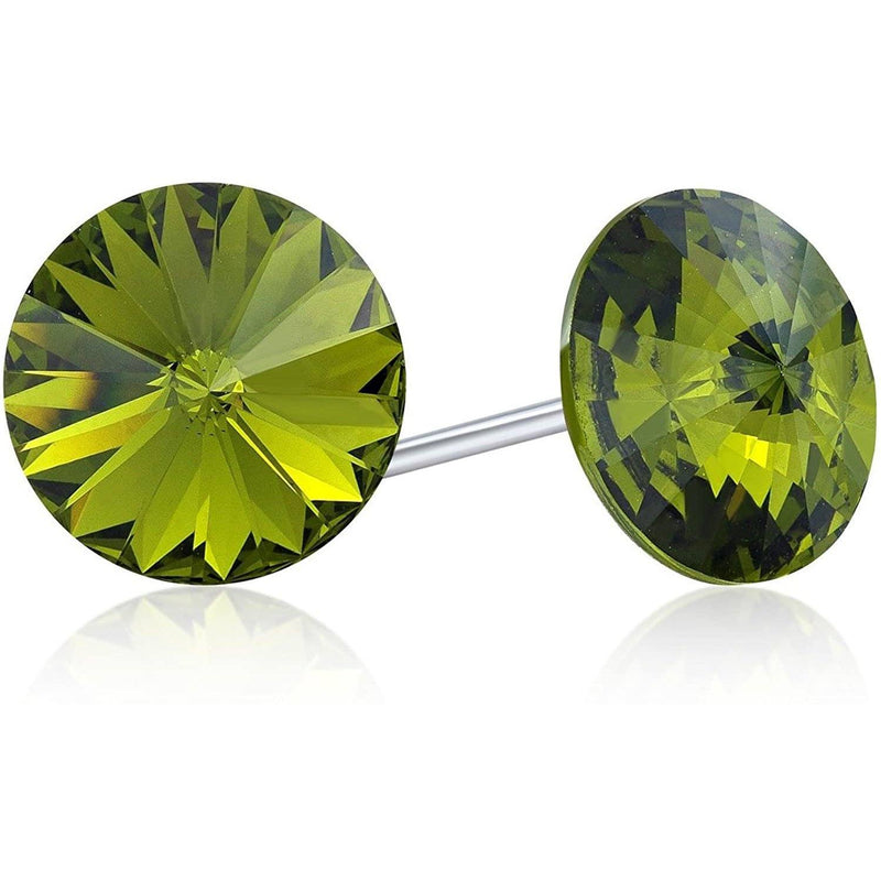 Fashion Earring ME-39S Made with Swarovski Elements Earrings Olivine - DailySale