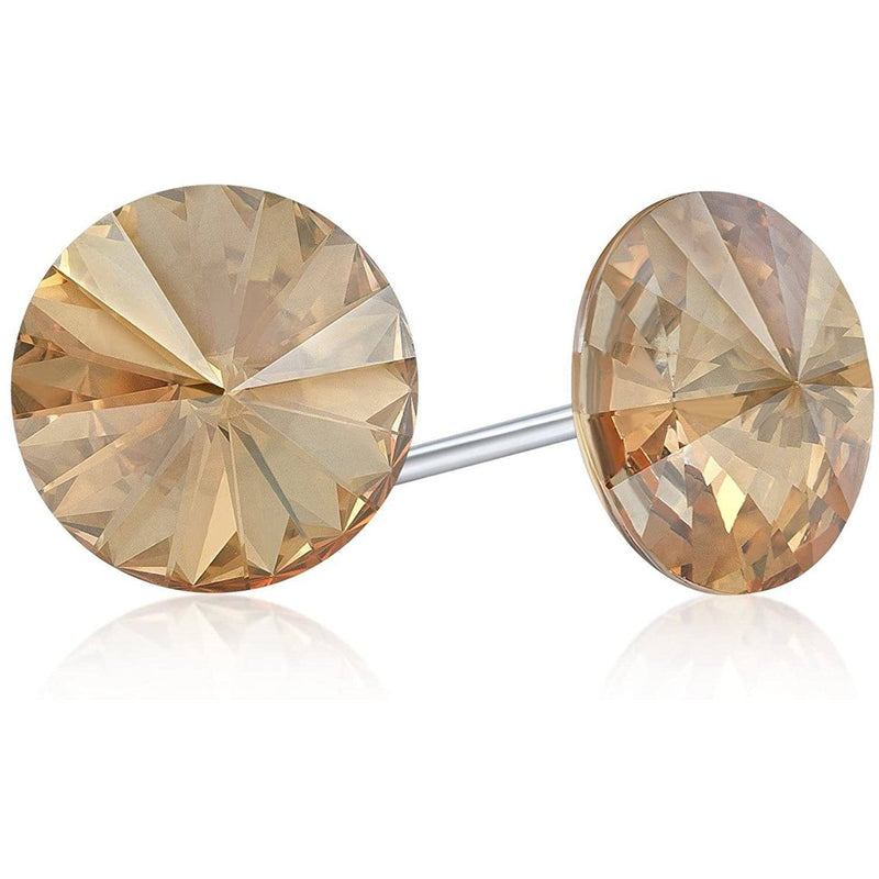 Fashion Earring ME-39S Made with Swarovski Elements Earrings Topaz - DailySale