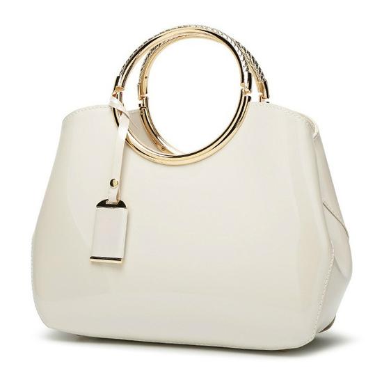 Fashion Luxury Ring Ladies Handbag Bags & Travel White - DailySale