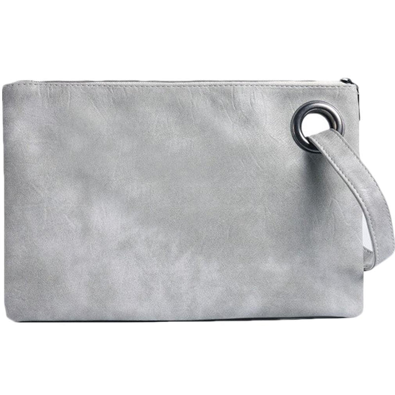 Fashion Solid Women's Envelope Bag Handbags & Wallets Gray - DailySale