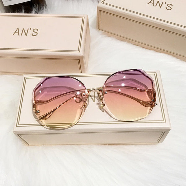 Fashion Tea Gradient Sunglasses Women's Shoes & Accessories Pink - DailySale