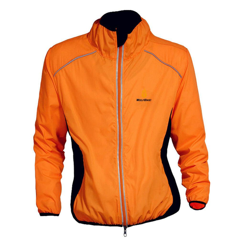 Fashion Tour De France Breathable Bicycle Cycle Waterproof Raincoat Women's Clothing Orange S - DailySale