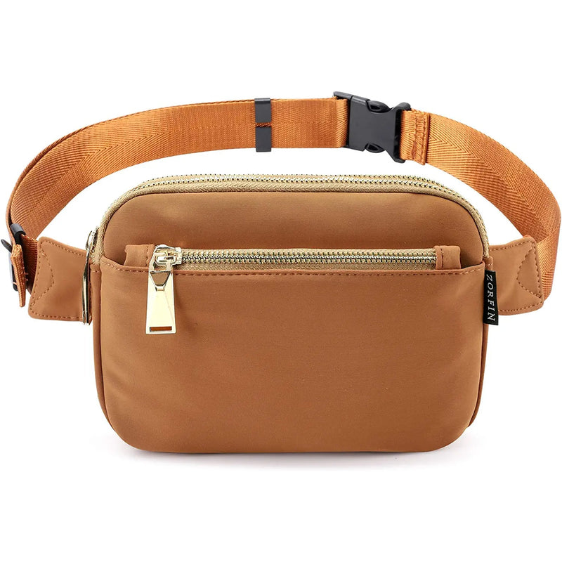 Fashion Waist Pack Belt Bag with Adjustable Strap Bags & Travel Brown - DailySale