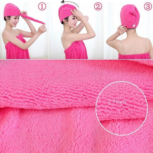 Fashion Women Microfiber Dry Hair Towel Bath - DailySale