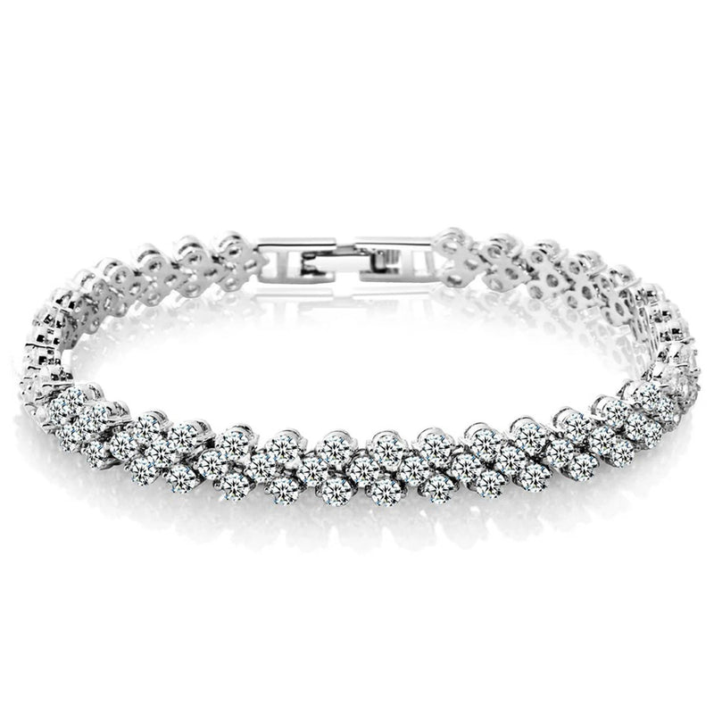 Fashion Women Silver Crystal Diamond Bracelet Bracelets - DailySale