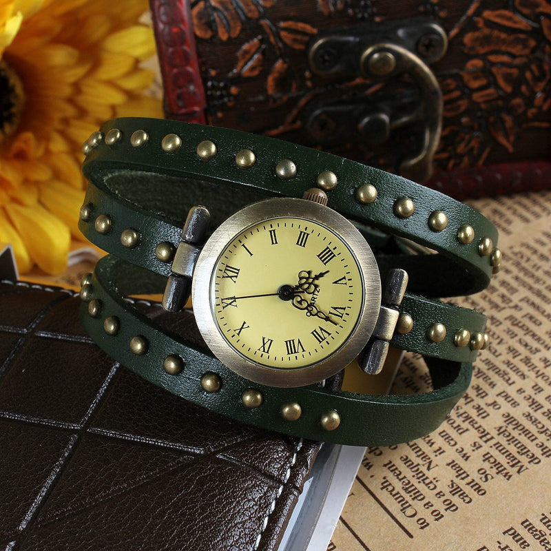 Fashionable River Leather Belt Retro Watch