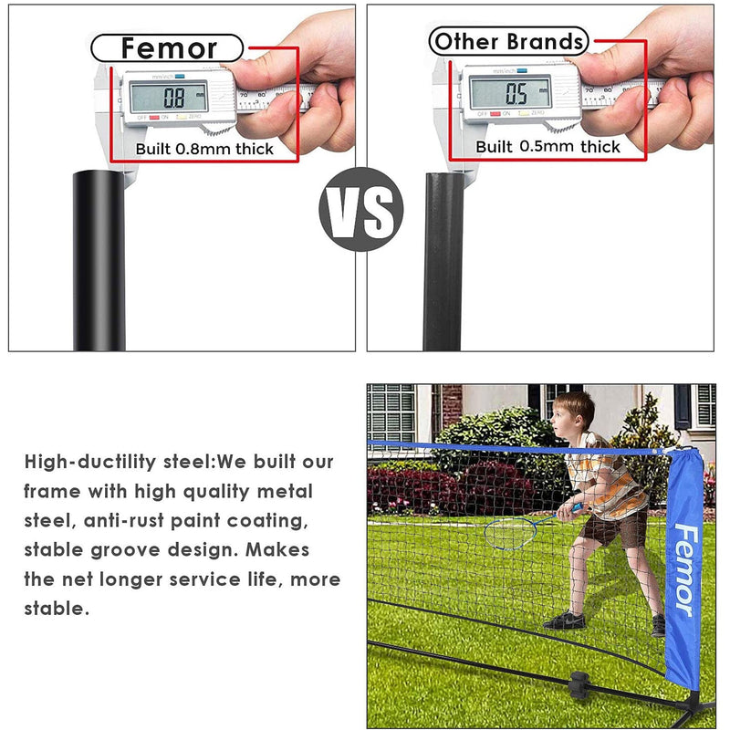 Femor FS051 10ft. Height Adjustable Volleyball Net Sports & Outdoors - DailySale