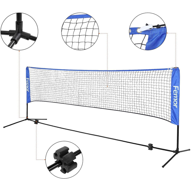 Femor FS051 10ft. Height Adjustable Volleyball Net Sports & Outdoors - DailySale