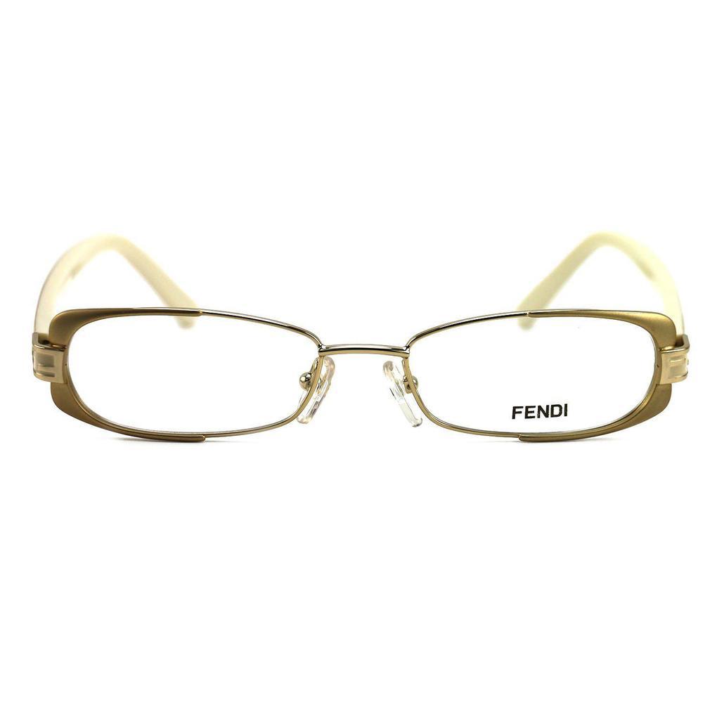 Fendi Women's Eyeglasses F943 714 Gold/Beige 49 16 135 Full Rim Oval Women's Accessories - DailySale