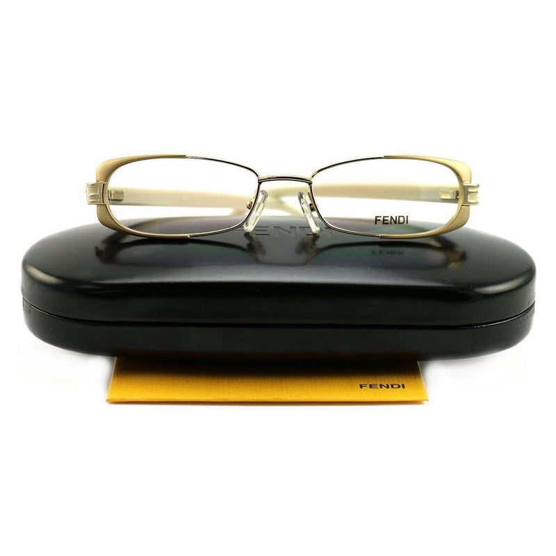 Fendi Women's Eyeglasses F943 714 Gold/Beige 49 16 135 Full Rim Oval Women's Accessories - DailySale
