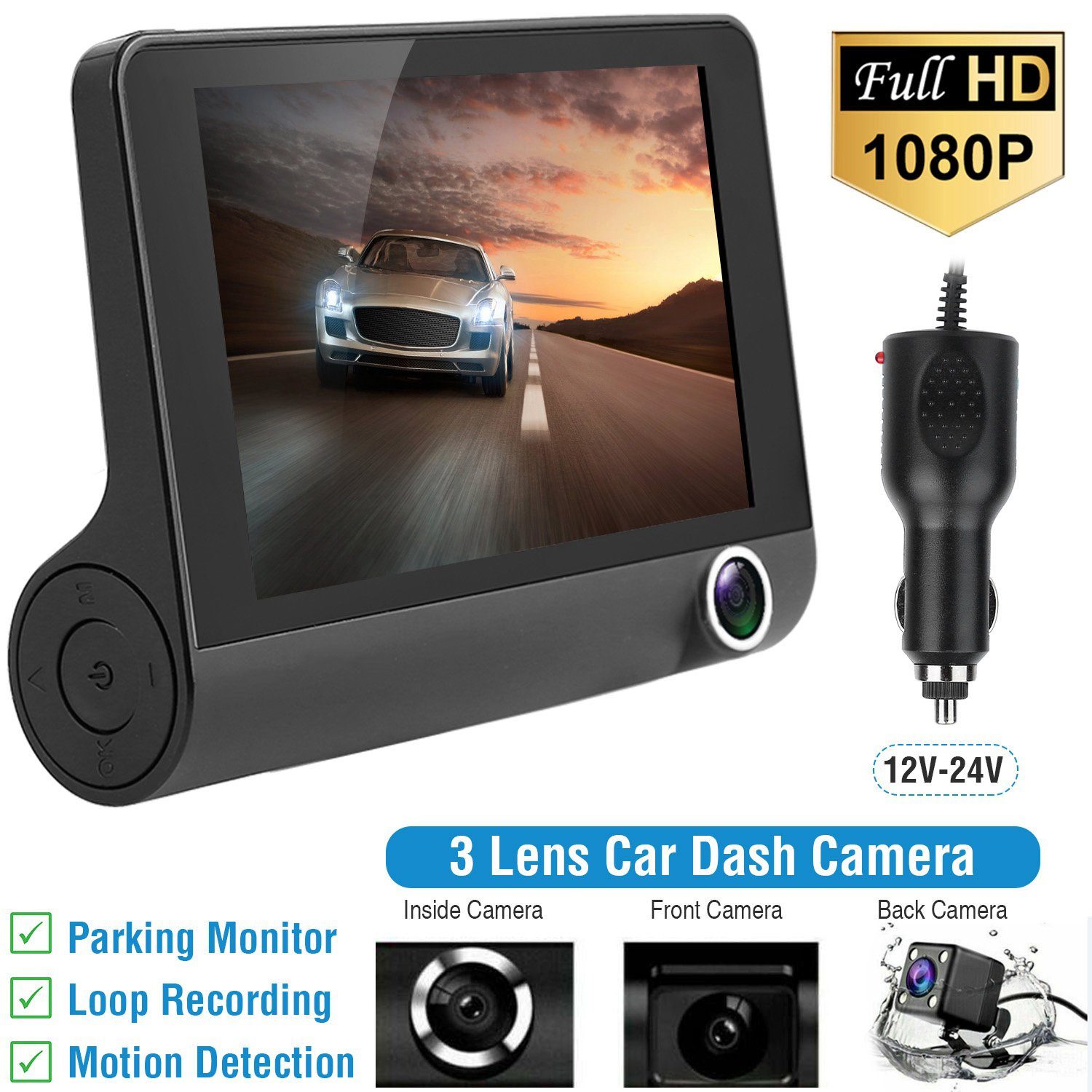 FHD 1080P Car DVR Dash Camera Automotive - DailySale