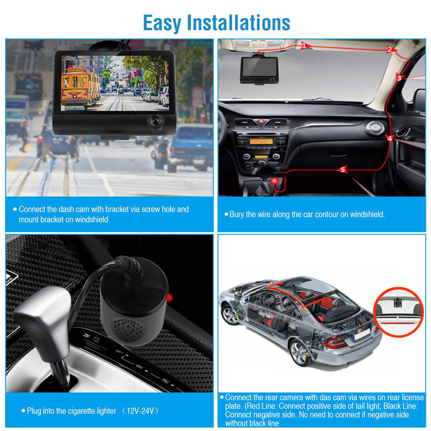 FHD 1080P Car DVR Dash Camera Automotive - DailySale