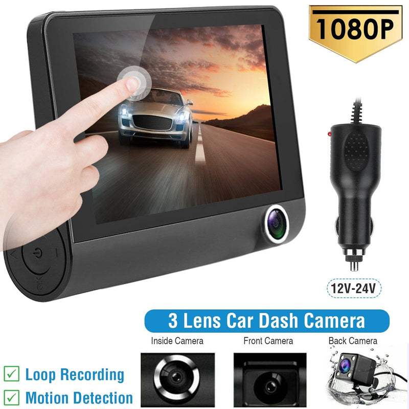 FHD 1080P Touchscreen Car DVR Dash Camera Automotive - DailySale