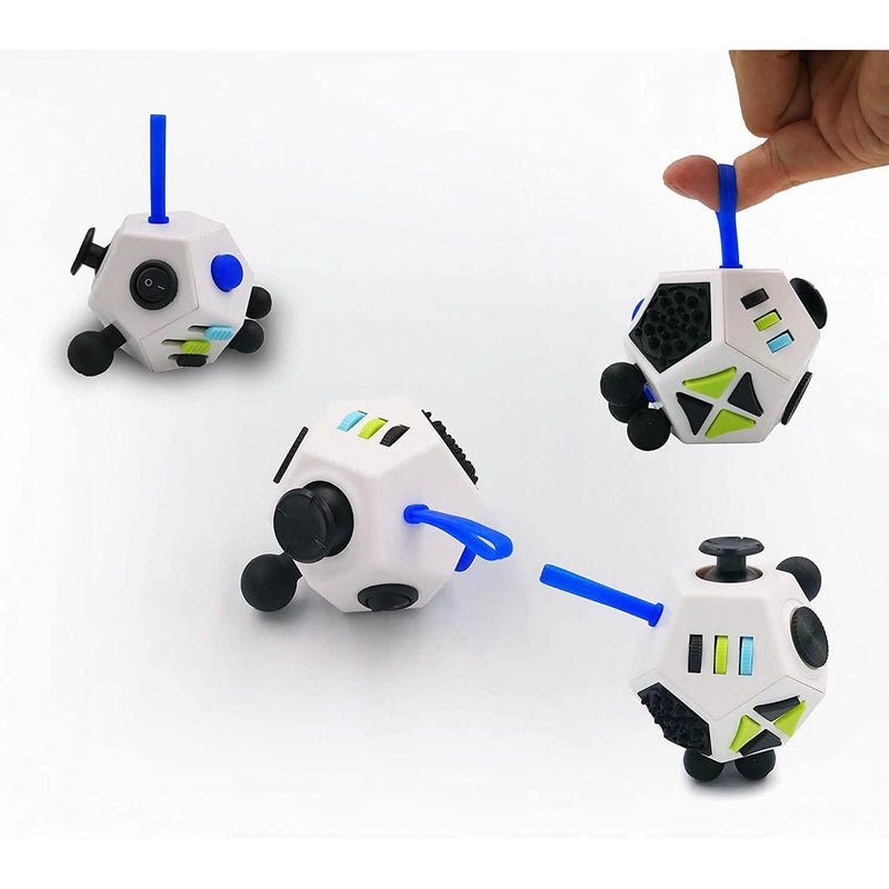 Fidget Dodecagon –12-Side Fidget Cube Relieves Stress and Anxiety Anti Depression Cube Toys & Games - DailySale