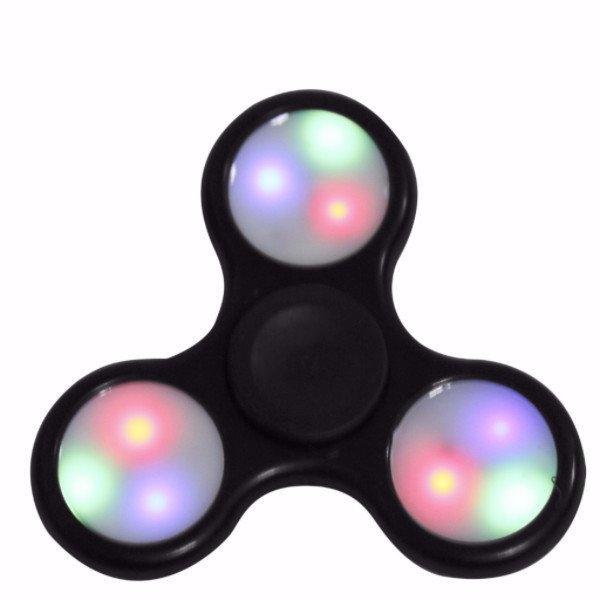 Fidget Spinner Stress and Anxiety Reliever Toy - Assorted Colors and Styles Toys & Games Black LED - DailySale