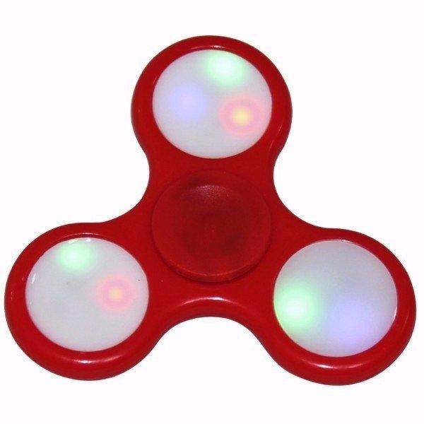 Fidget Spinner Stress and Anxiety Reliever Toy - Assorted Colors and Styles Toys & Games Red LED - DailySale