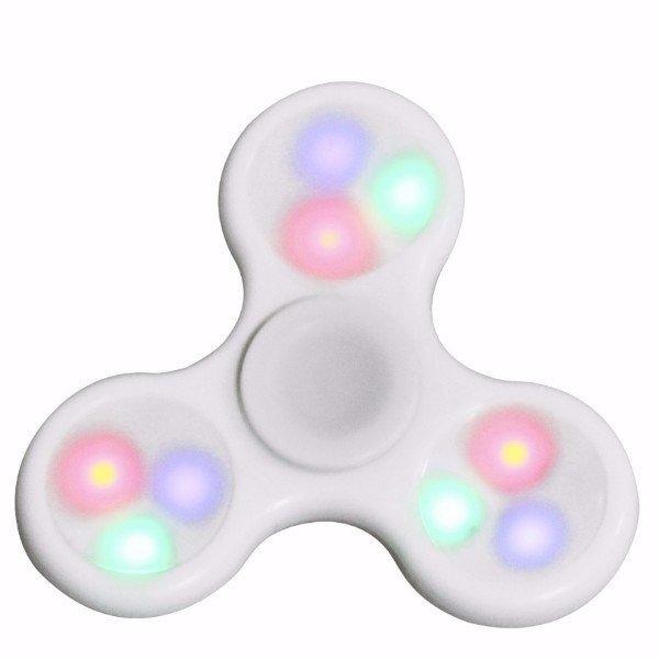 Fidget Spinner Stress and Anxiety Reliever Toy - Assorted Colors and Styles Toys & Games White LED - DailySale