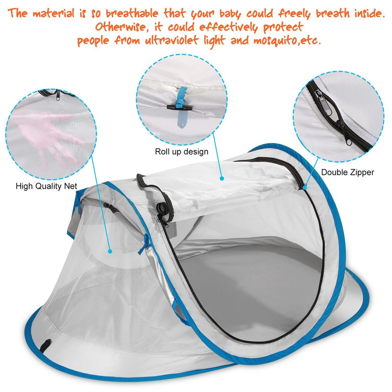 FINATE Baby Tent for Beach UPF 50+ and UV Protection Baby - DailySale