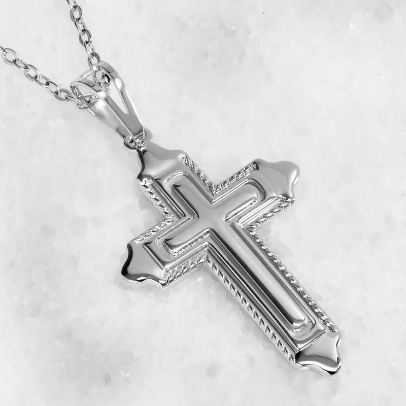 Fine Silver Cross Necklace Necklaces - DailySale