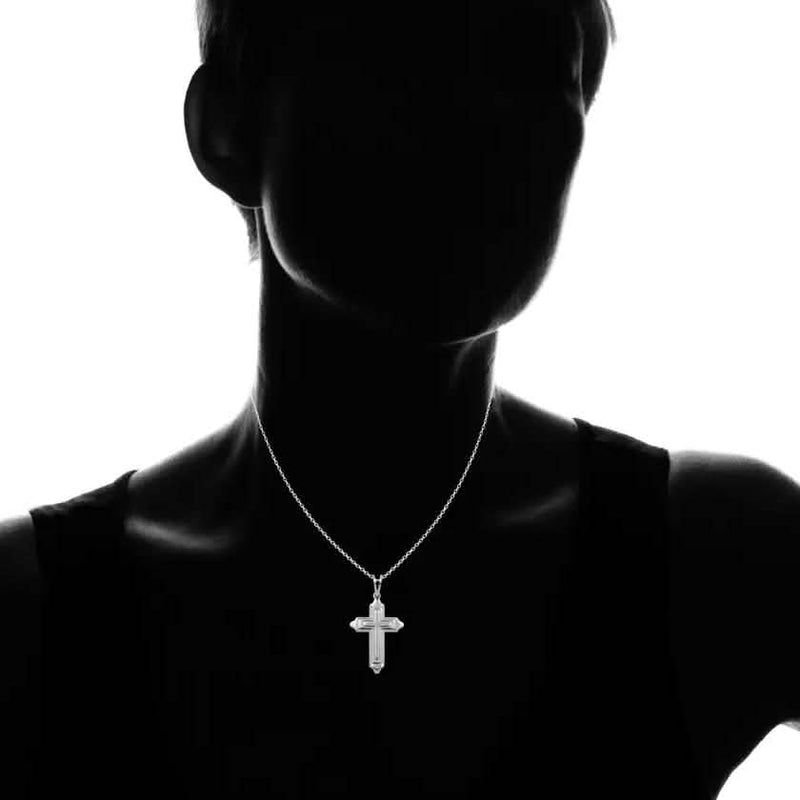 Fine Silver Cross Necklace Necklaces - DailySale