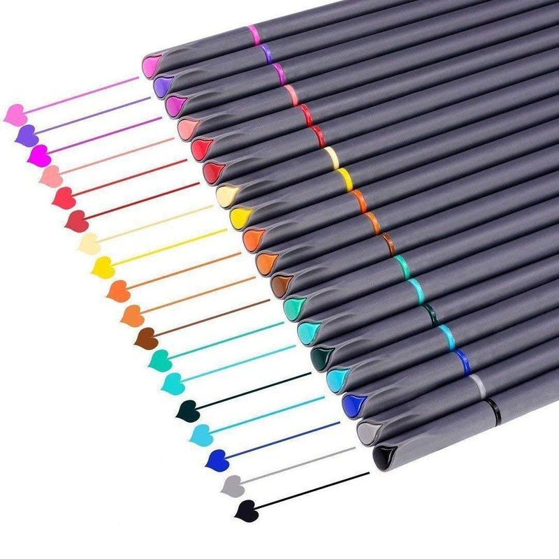 Fine-Tip Markers in 18 Vibrant Colors Everything Else - DailySale