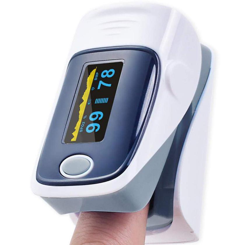 Fingertip Pulse Oximeter Blood Oxygen Meter SpO2 Heart Rate Monitor Face Masks & PPE - DailySale