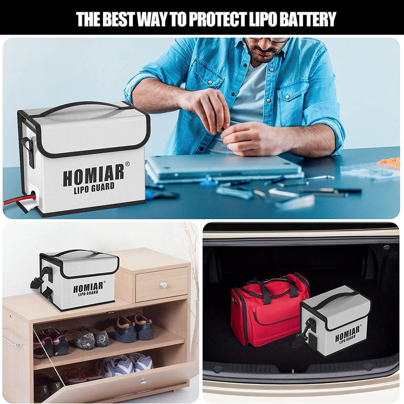 Fireproof Bag for Battery Charging Storage Batteries & Electrical - DailySale