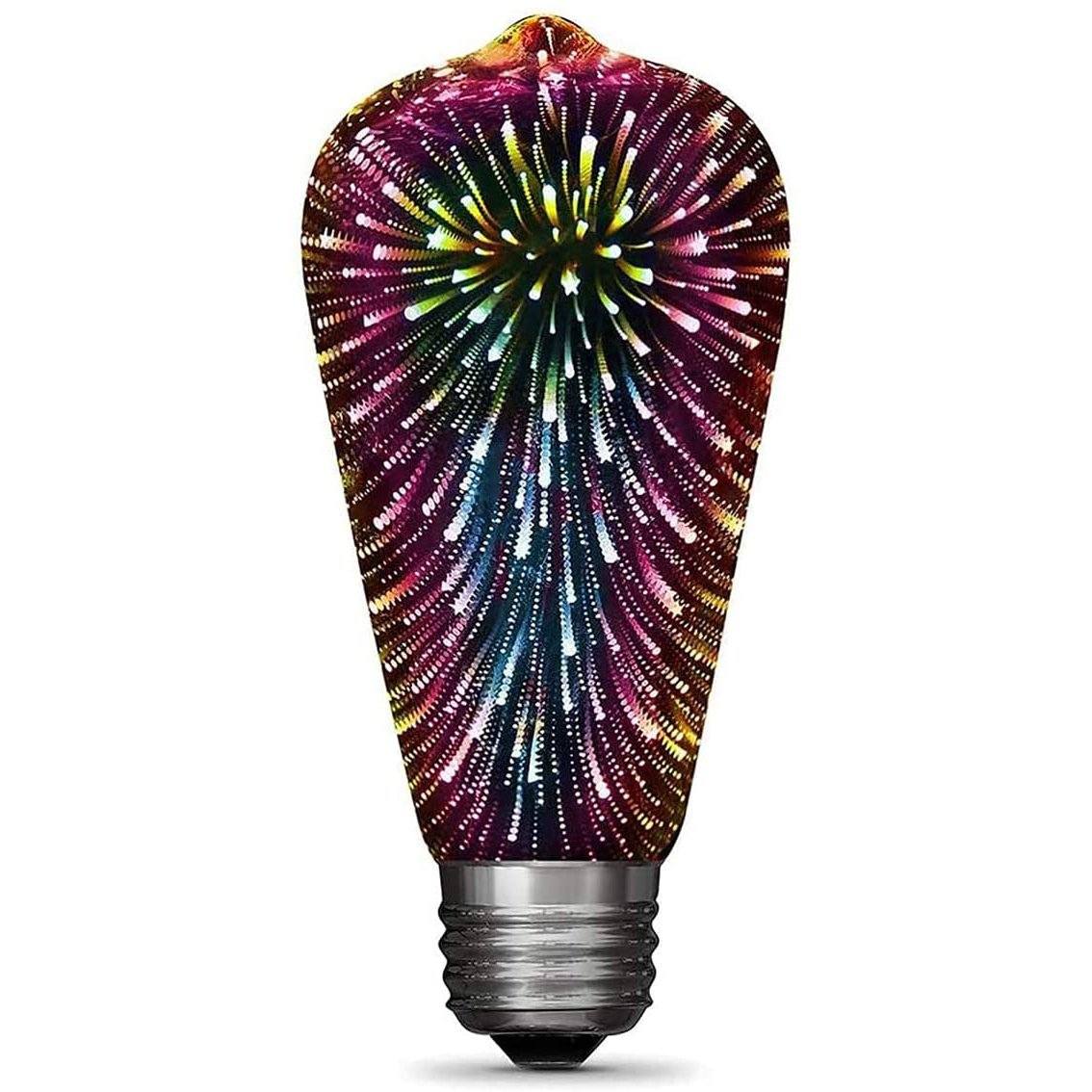 Firework Light Bulbs,Decorative 3D LED Bulb Indoor Lighting Long Strip - DailySale