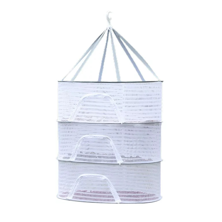 Fishing Net Hanging Dryer Bag Mesh Clothes Drying Basket Rack Kitchen Storage 3 Layer - DailySale