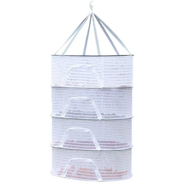 Fishing Net Hanging Dryer Bag Mesh Clothes Drying Basket Rack Kitchen Storage 4 Layer - DailySale