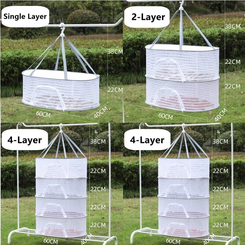 Fishing Net Hanging Dryer Bag Mesh Clothes Drying Basket Rack Kitchen Storage - DailySale