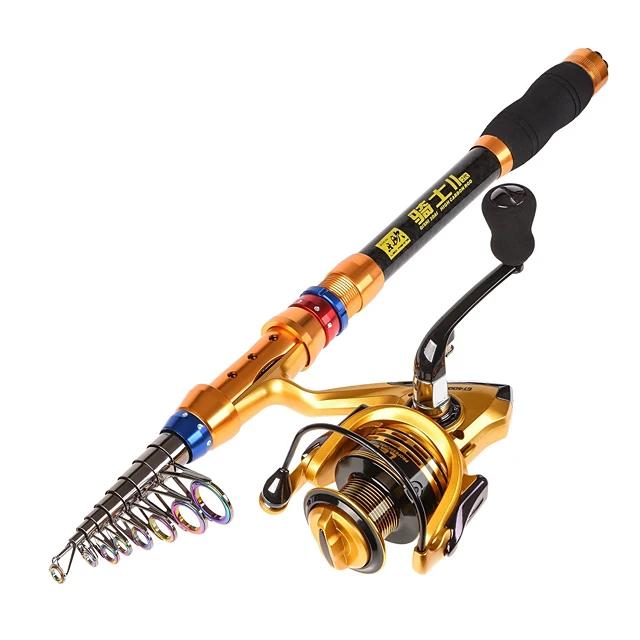 Fishing Rod and Reel Combo Telespin Rod Sports & Outdoors - DailySale