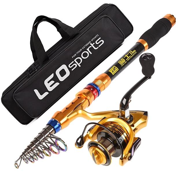 Fishing Rod and Reel Combo Telespin Rod Sports & Outdoors - DailySale
