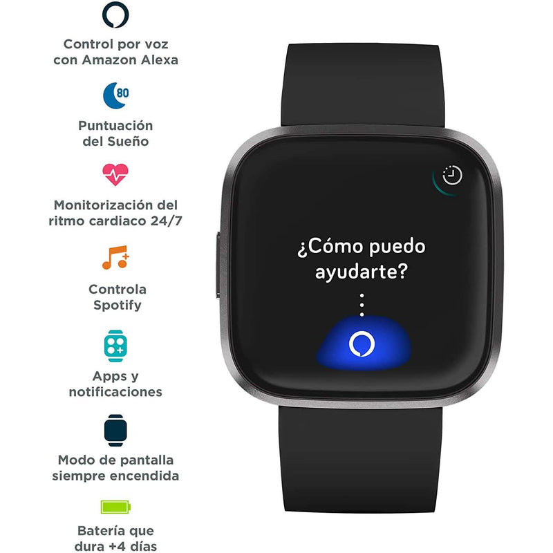 Fitbit Versa 2 Health and Fitness Smartwatch Smart Watches - DailySale
