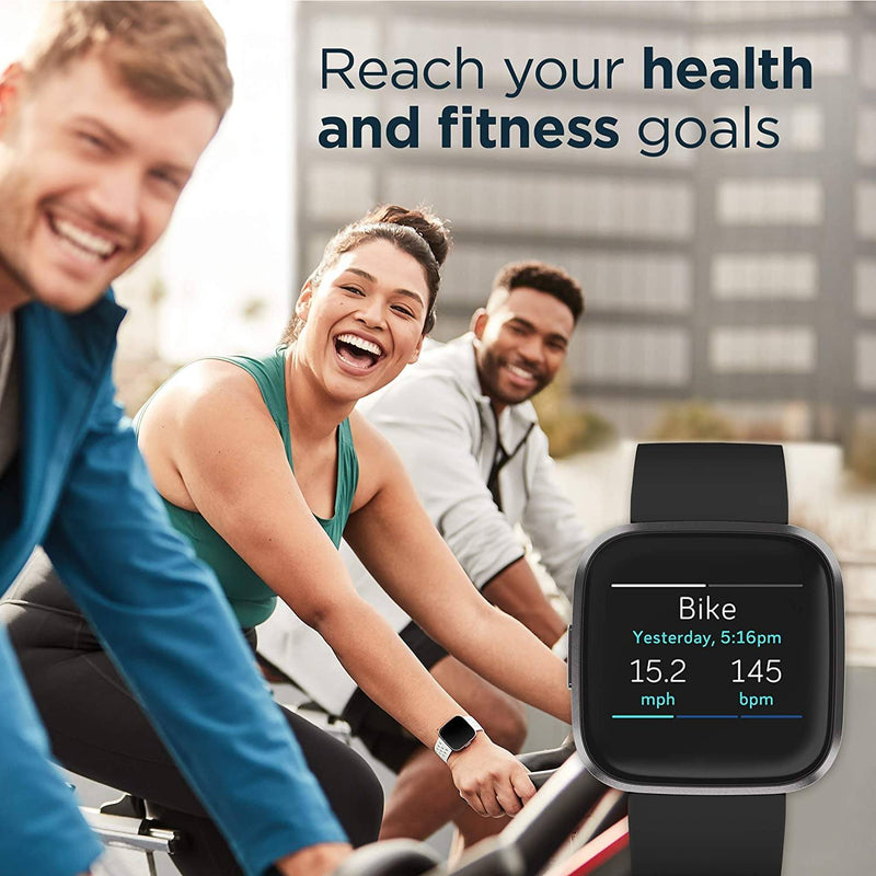 Fitbit Versa 2 Health and Fitness Smartwatch Smart Watches - DailySale