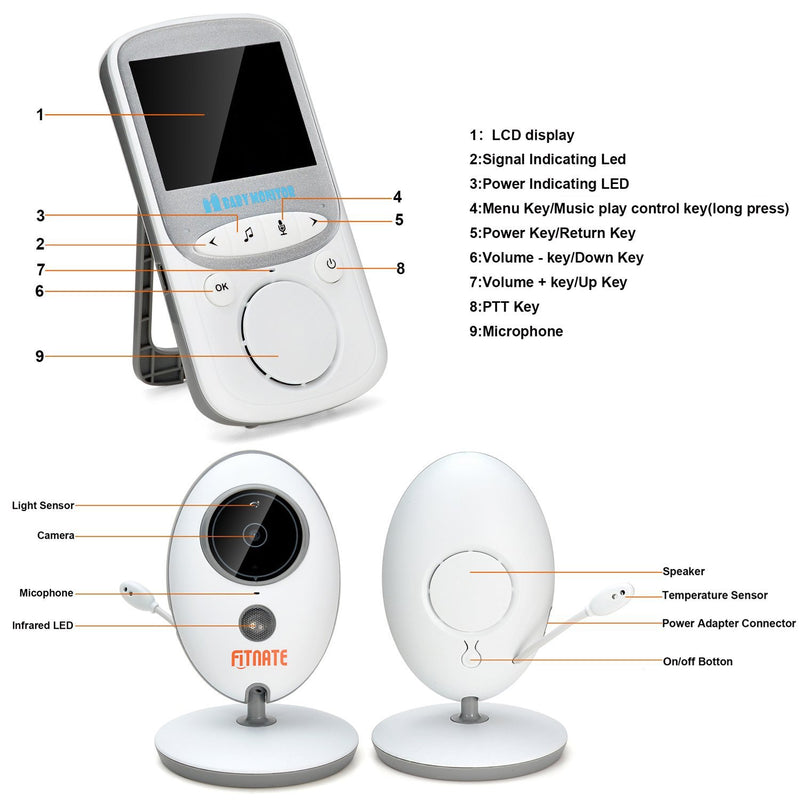 Fitnate Wireless Video Baby Monitor Baby - DailySale