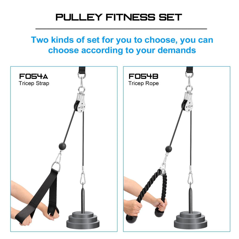 Fitness DIY Pulley Cable Machine Attachment System Training Equipment Fitness - DailySale