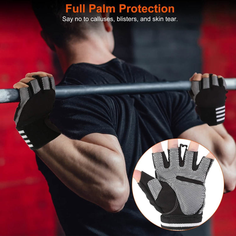 Fitness Workout Gloves with Wrist Wrap Strap Fitness - DailySale