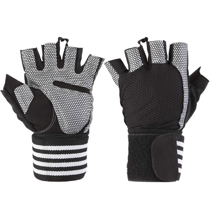 Fitness Workout Gloves with Wrist Wrap Strap Fitness - DailySale