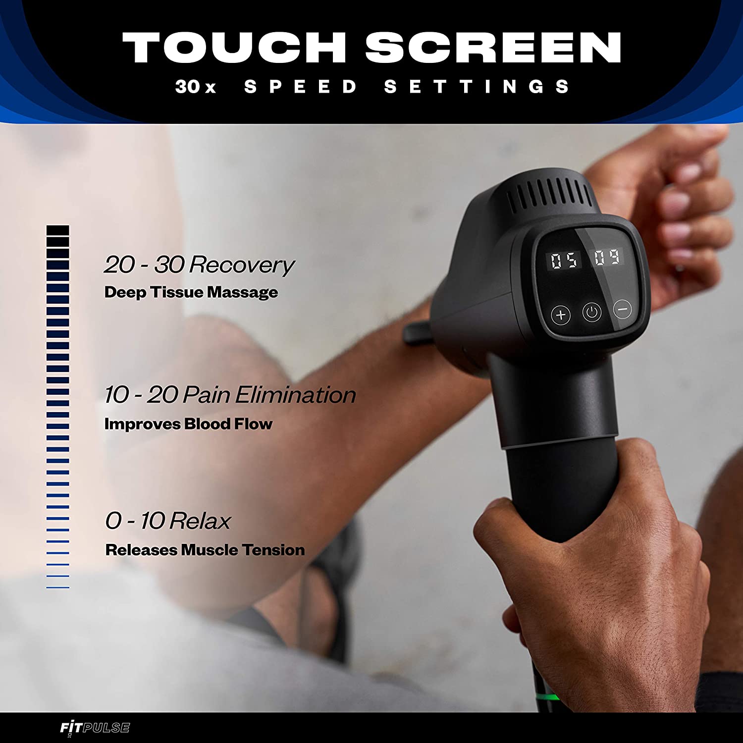 Fitpulse Percussion Massage Gun Wellness - DailySale