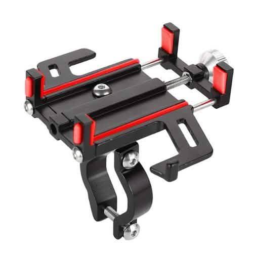 Five-Jaw Mobile Phone Holder Motorcycle Navigation Support Smartphone Bracket Mobile Accessories Red - DailySale