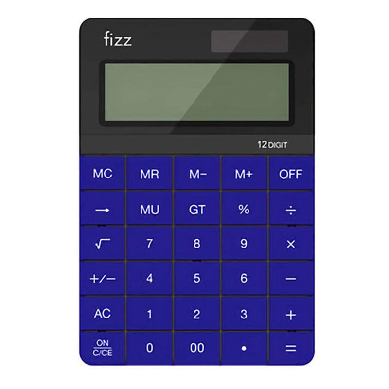 Fizz FZ66806 Calculator Double Power Desk Calculator Everything Else Dark Blue - DailySale