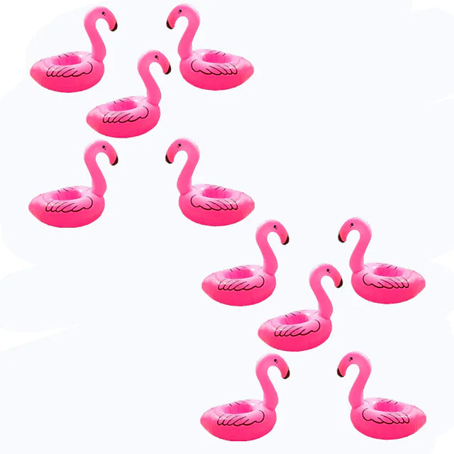 Flamingo Party Floating Sparkling Drink Cup Sports & Outdoors 10-Piece - DailySale