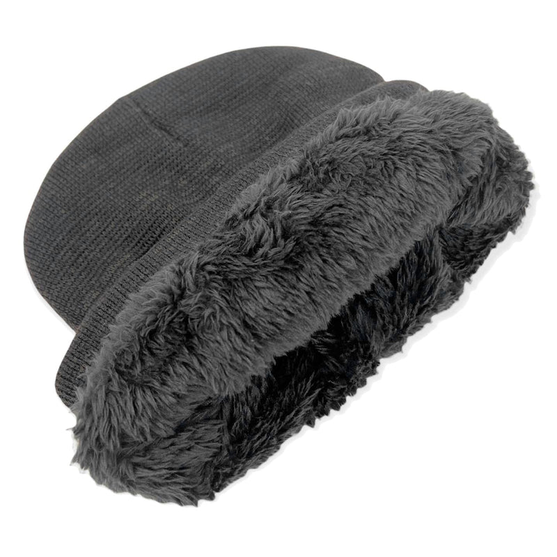 Fleece Lined Fold Over Thermal Winter Beanie Hat Men's Shoes & Accessories - DailySale