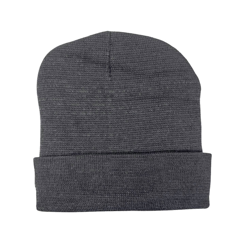 Fleece Lined Fold Over Thermal Winter Beanie Hat Men's Shoes & Accessories Gray - DailySale