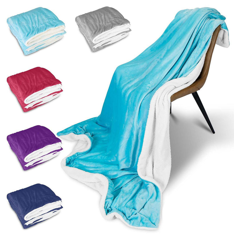 Fleece Throw Blanket Flannel Bed Cover Bedding - DailySale