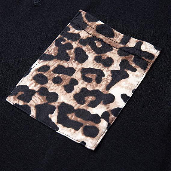 Fleur Wood Women's Summer Tank Tops Leopard Pocket Sleeveless Blouse Women's Clothing - DailySale