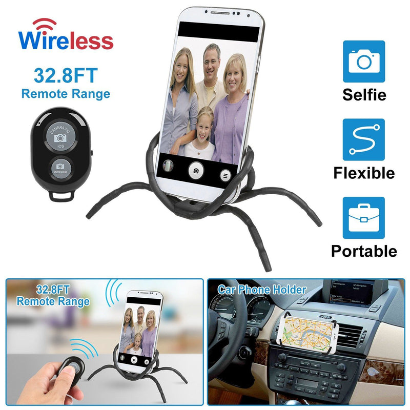 Flexible Spider Phone Stand Remote Cradle Mobile Accessories - DailySale