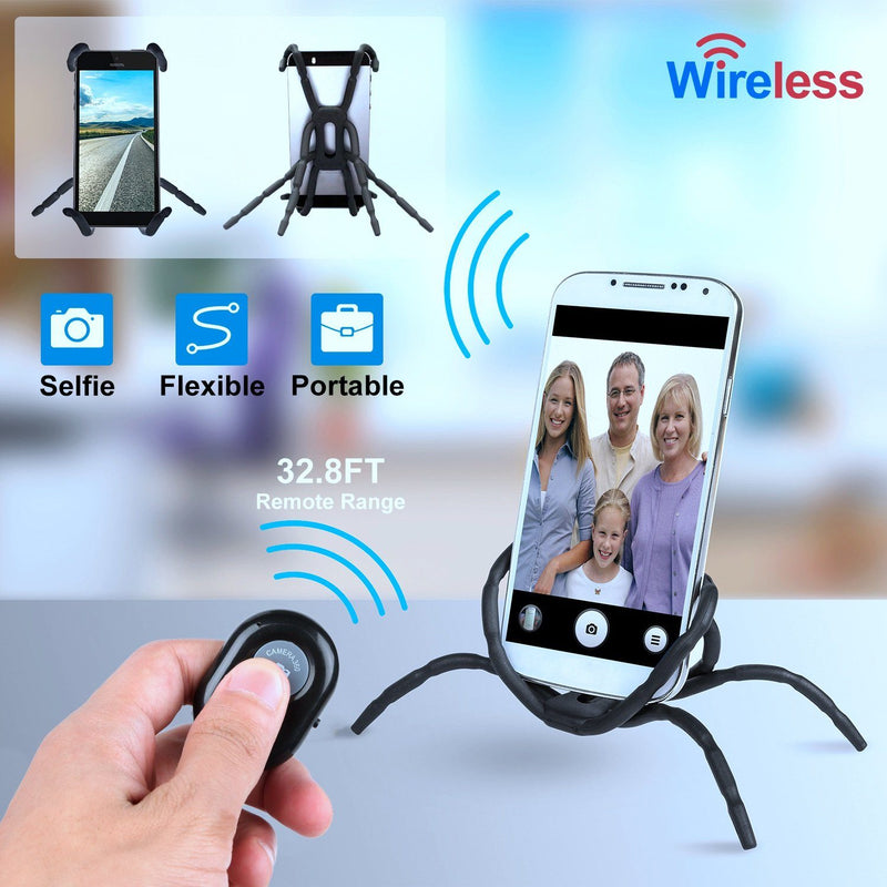 Flexible Spider Phone Stand Remote Cradle Mobile Accessories - DailySale